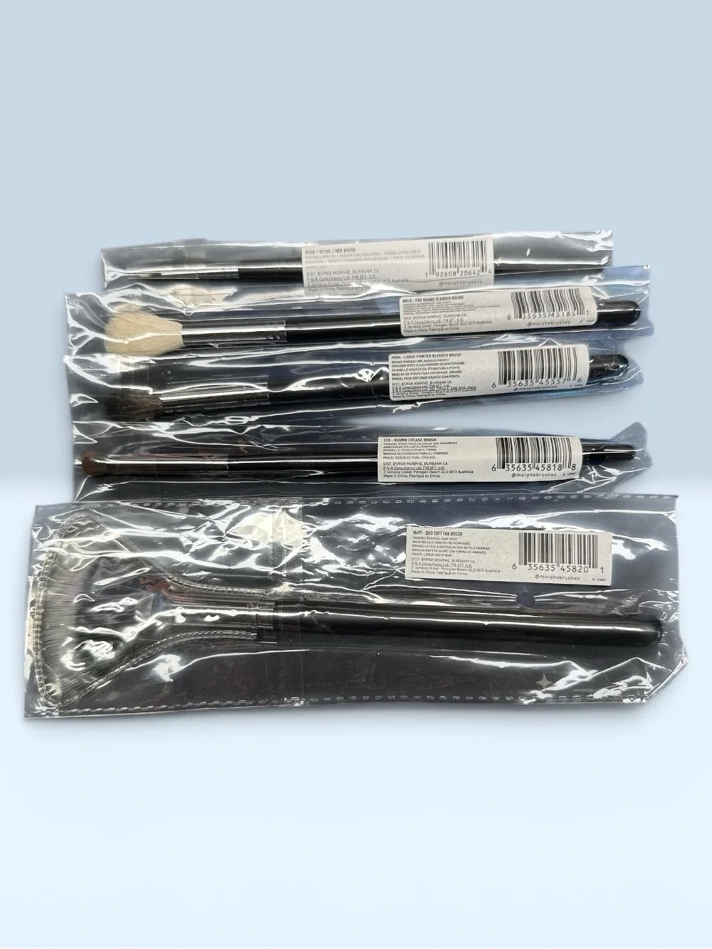 Set of 5 Morphe Makeup Brushes